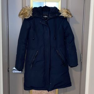 Sam Edelman Parka Small with Faux Fur Trim